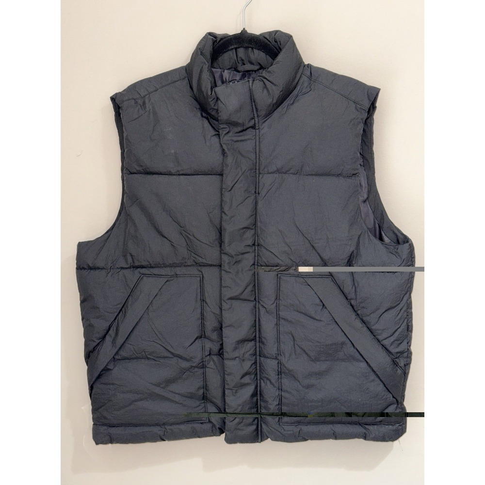 Old Navy Men's Black Frost-Free Water-Resistant Puffer Vest Jacket Large - Picture 9 of 9